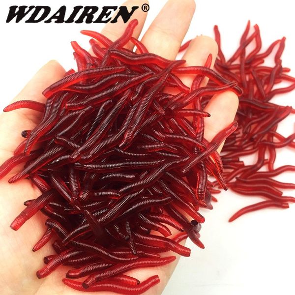 100pcs/lot red worm soft lures salt odor simulation earthworm fishy smell fishing lure worms carp fishing tackle accessories
100pcs/lot red worm soft lures salt odor simulation earthworm fishy smell fishing lure worms carp fishing tackle accessories
