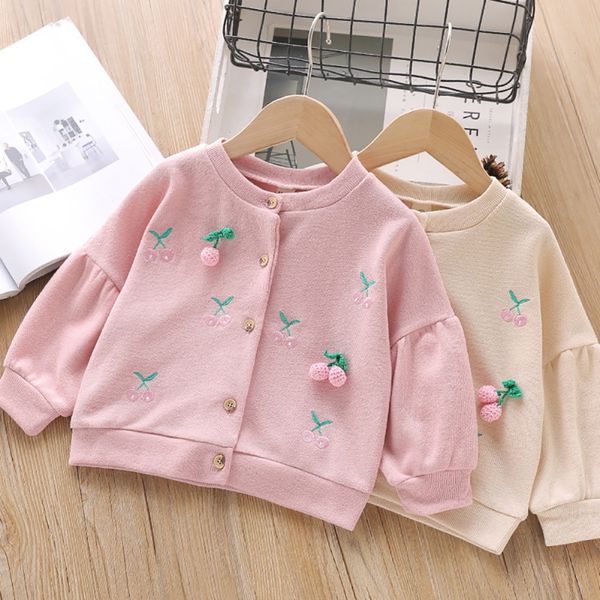 cute baby knit clothes girls cute cherry embroidery comfort slim cotton jacket warm coat button round collar, Blue;gray
cute baby knit clothes girls cute cherry embroidery comfort slim cotton jacket warm coat button round collar, Blue;gray