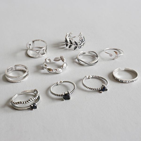 new vintage style black zircon open size rings female 925 sterling silver leaf irregular adjustable statement ring for women 5 designs u cho
new vintage style black zircon open size rings female 925 sterling silver leaf irregular adjustable statement ring for women 5 designs u cho
