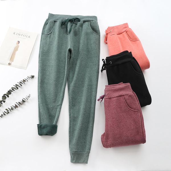 2020 осень спортивные штаны женщины streetwears повседневный плюс velvet теплый мягкие sweatpants твердые шнурком эластичный пояс бегуны жен, Black;blue
2020 осень спортивные штаны женщины streetwears повседневный плюс velvet теплый мягкие sweatpants твердые шнурком эластичный пояс бегуны жен, Black;blue