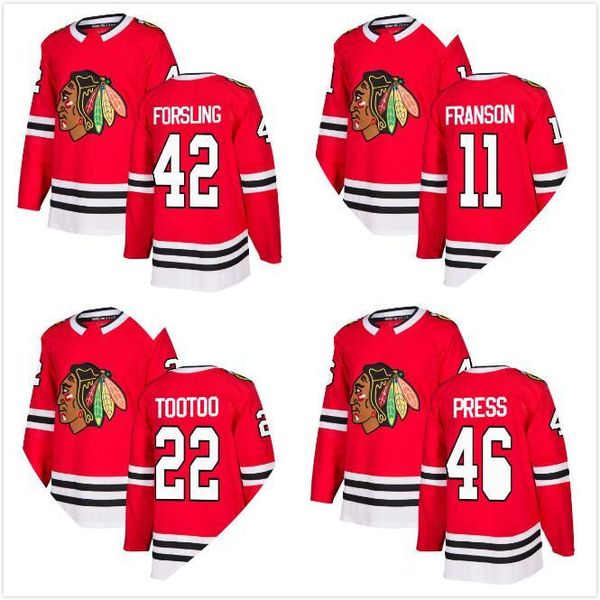 2018 new robin press jersey 22 jordin tootoo 42 gustav forsling 11 cody franson chicago blackhawks ice hockey jerseys red home stitched, Black;red
2018 new robin press jersey 22 jordin tootoo 42 gustav forsling 11 cody franson chicago blackhawks ice hockey jerseys red home stitched, Black;red