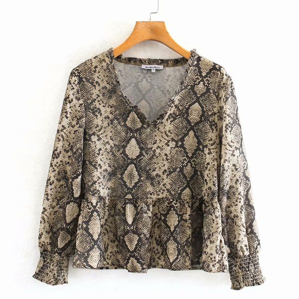 agong casual serpentine printed tshirts women fashion v neck women elegant long sleeve tees female ladies le, White
agong casual serpentine printed tshirts women fashion v neck women elegant long sleeve tees female ladies le, White