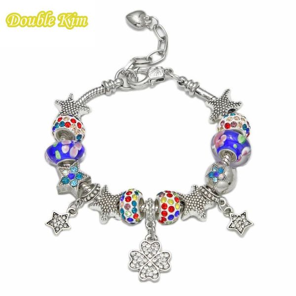 charm bracelet zinc alloy crystal clover strand bracelets adjustable open bangles pulceras y brazaletes mujer holiday gift, Black
charm bracelet zinc alloy crystal clover strand bracelets adjustable open bangles pulceras y brazaletes mujer holiday gift, Black