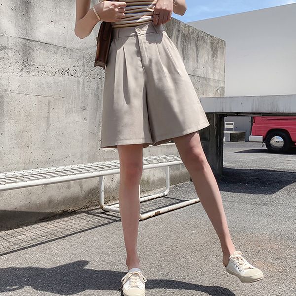summer casual shorts women leisure loose wide leg pantalon femme high waist button up apricot shorts female pure color s-xxl, White;black
summer casual shorts women leisure loose wide leg pantalon femme high waist button up apricot shorts female pure color s-xxl, White;black