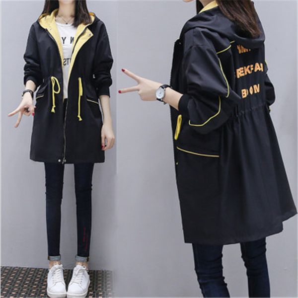 2020 new fashion hooded drawstring long trench coats spring autumn womens clothing large size windbreaker female overcoats m156, Tan;black
2020 new fashion hooded drawstring long trench coats spring autumn womens clothing large size windbreaker female overcoats m156, Tan;black