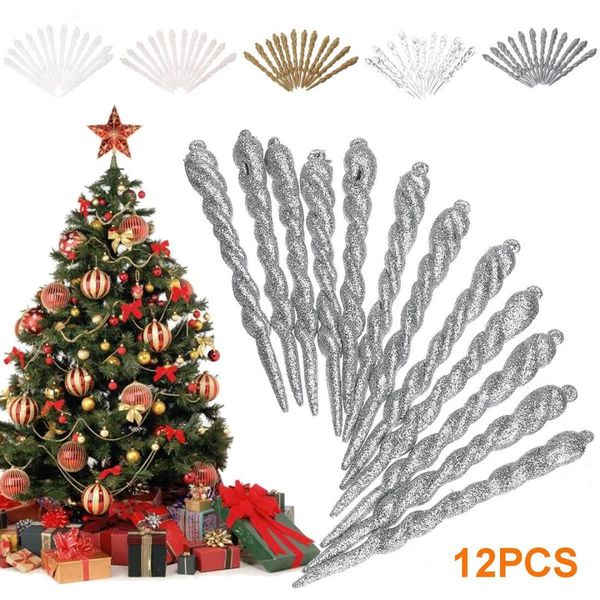 12pcs/lot christmas tree hanging diy decorations icicle props fake ice ornaments chritsmas pendants for home party 13cm 5 colors
12pcs/lot christmas tree hanging diy decorations icicle props fake ice ornaments chritsmas pendants for home party 13cm 5 colors