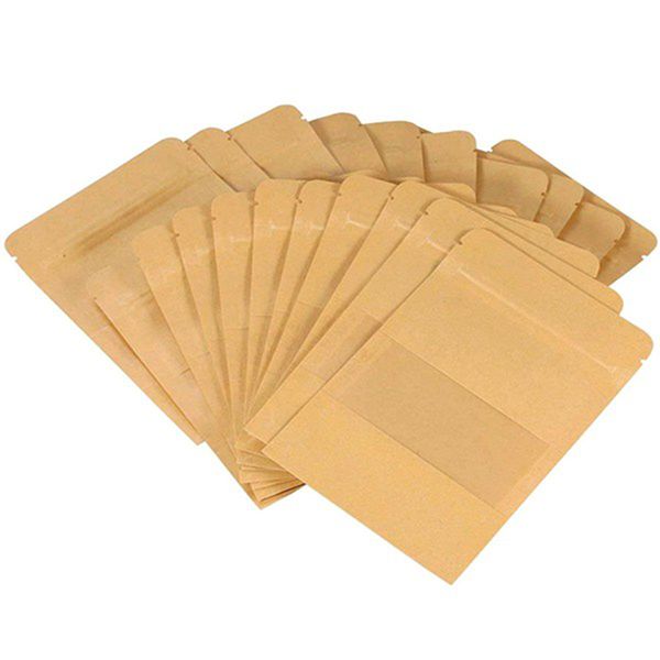 18x26cm 100pcs brown stand up kraft paper bags with clear window reclosable doypack pouches zipper grip seal packaging
18x26cm 100pcs brown stand up kraft paper bags with clear window reclosable doypack pouches zipper grip seal packaging