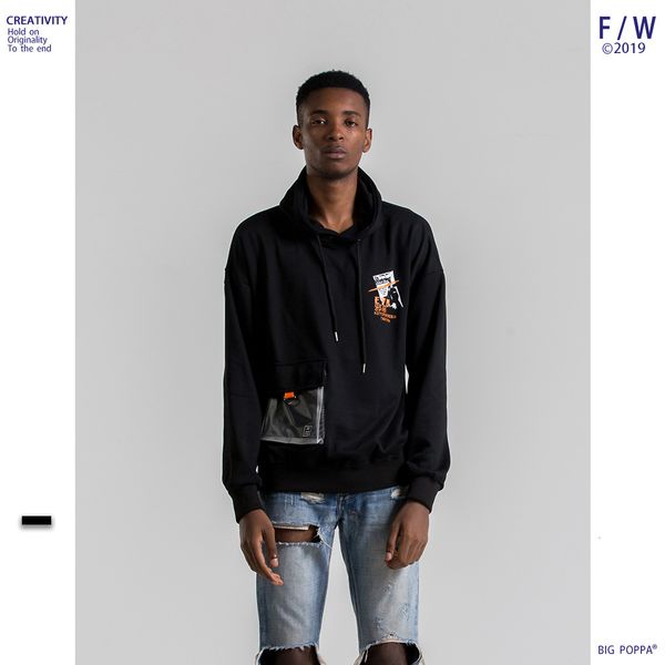 transparent pocket sweater male tide brand the fat loose even hat loose coat head autumn dress street hip-hop, Black
transparent pocket sweater male tide brand the fat loose even hat loose coat head autumn dress street hip-hop, Black