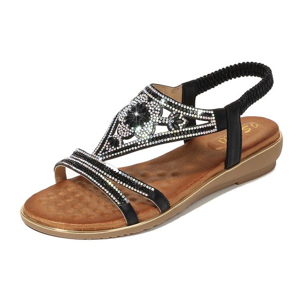 new women sandals summer bohemia sweet beaded crystal sandals clip toe beach shoes woman zapatos mujer x9x30284, Black
new women sandals summer bohemia sweet beaded crystal sandals clip toe beach shoes woman zapatos mujer x9x30284, Black