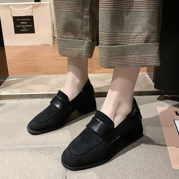 new 2020 spring shoes women high heels brand women pumps casual brogue shoes high heels ladies square 5cm yx2153, Black
new 2020 spring shoes women high heels brand women pumps casual brogue shoes high heels ladies square 5cm yx2153, Black