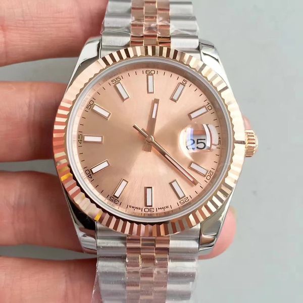 u1 factory 41mm rose gold dial sapphire crystal datejust mens watches automatic fluted bezel watch everose gold two tone jubilee wristwatch, Slivery;brown
u1 factory 41mm rose gold dial sapphire crystal datejust mens watches automatic fluted bezel watch everose gold two tone jubilee wristwatch, Slivery;brown