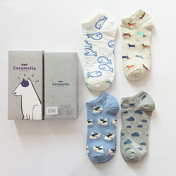 4pcs 22cm caramella cotton women spring autumn animals painting kawaii crew boat ankle socks cute harajuku tide casual ship, Black;white
4pcs 22cm caramella cotton women spring autumn animals painting kawaii crew boat ankle socks cute harajuku tide casual ship, Black;white
