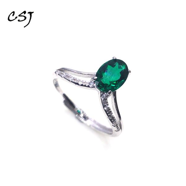 csj 11.11 created emerald rings simple,classic real 925 silver sterling oval6*8mm fine jewelry for women anniversary gift, Golden;silver
csj 11.11 created emerald rings simple,classic real 925 silver sterling oval6*8mm fine jewelry for women anniversary gift, Golden;silver