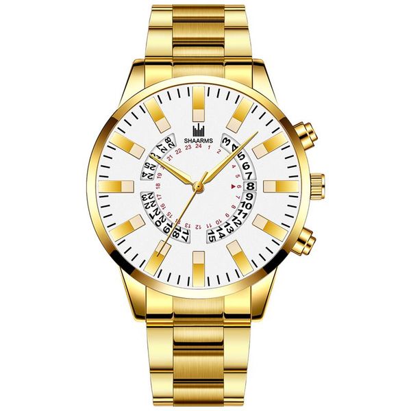 shaarms steel strap watch for men stainless steel quartz wristwatch man business watches sport clock relogio masculino, Slivery;brown
shaarms steel strap watch for men stainless steel quartz wristwatch man business watches sport clock relogio masculino, Slivery;brown