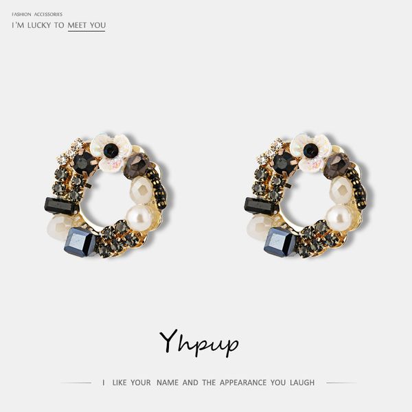 yhpup trendy exquisite natural pearls shell flower s925 stud earrings crystal vintage luxury autumn winter brincos bijoux femme, Golden
yhpup trendy exquisite natural pearls shell flower s925 stud earrings crystal vintage luxury autumn winter brincos bijoux femme, Golden