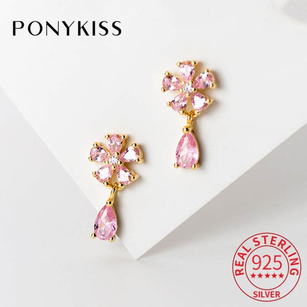 ponykiss 100% 925 sterling silver zircon water drop dangle drop flower earrings for women party delicate romantic accessory gift, Golden;silver
ponykiss 100% 925 sterling silver zircon water drop dangle drop flower earrings for women party delicate romantic accessory gift, Golden;silver
