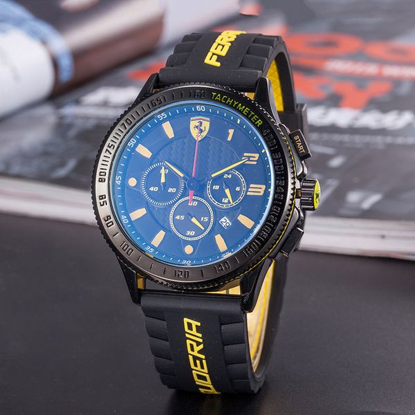 new fashion sports watches ferrari mens and women designers multifunctional small dial silicone quartz watch business luxury watch relojes, Slivery;brown
new fashion sports watches ferrari mens and women designers multifunctional small dial silicone quartz watch business luxury watch relojes, Slivery;brown