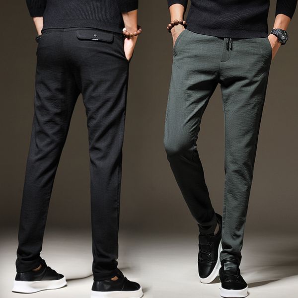 mrmt 2019 brand autumn winter new men's trousers cotton leisure pants for male small straight trawers trouser, Black
mrmt 2019 brand autumn winter new men's trousers cotton leisure pants for male small straight trawers trouser, Black