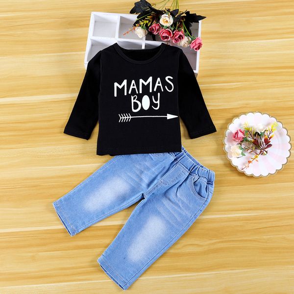 fashion spring autumn newborn infant baby girls boys letter shirt+denim pants outfits sets clothing sets suits keep warm#35, White
fashion spring autumn newborn infant baby girls boys letter shirt+denim pants outfits sets clothing sets suits keep warm#35, White