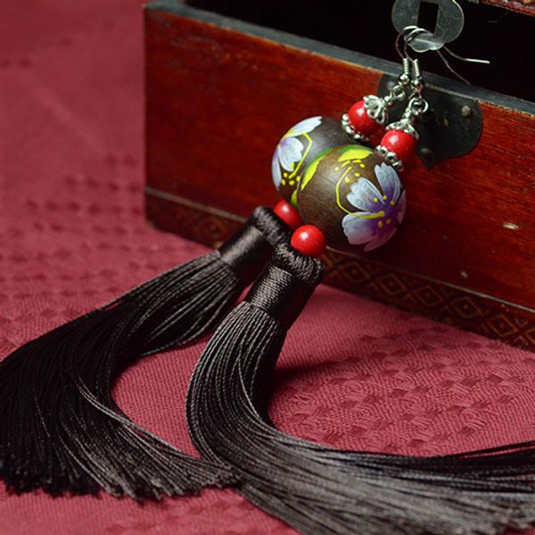 big star traditional and sketching fringes tassels long dangle earrings , new ethnic chinese wind wood beads jewelry, Silver
big star traditional and sketching fringes tassels long dangle earrings , new ethnic chinese wind wood beads jewelry, Silver