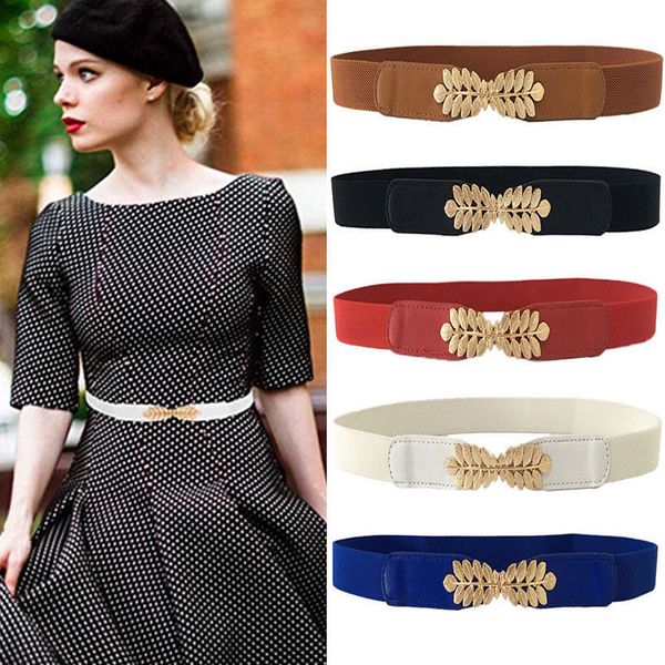golden leaves buckle gold elastic waist seal korean fashion decorative belt women female wild strape cummerbund, Black;brown
golden leaves buckle gold elastic waist seal korean fashion decorative belt women female wild strape cummerbund, Black;brown