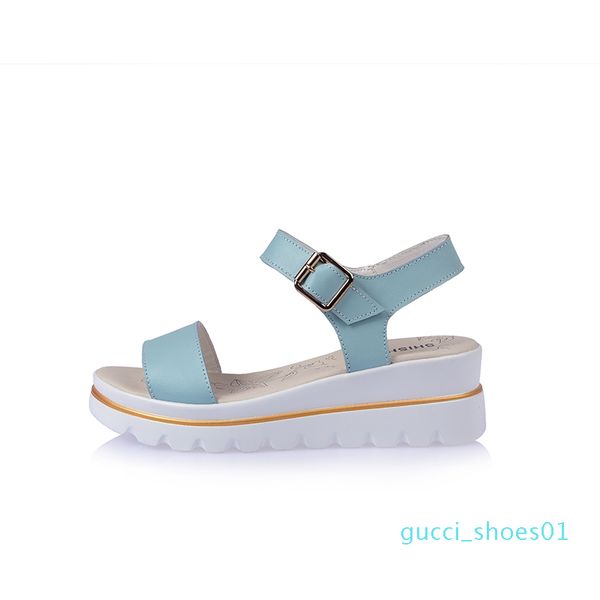 weibate leather wedge sandals women summer new wedge heel platform waterproof platform roman word buckle wild women sandals g01, Black
weibate leather wedge sandals women summer new wedge heel platform waterproof platform roman word buckle wild women sandals g01, Black