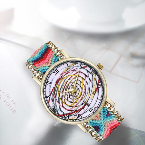 casual women watch ladies quartz wrist watch roman numerals clock braided rope bracelet relogio 2019, Slivery;brown
casual women watch ladies quartz wrist watch roman numerals clock braided rope bracelet relogio 2019, Slivery;brown