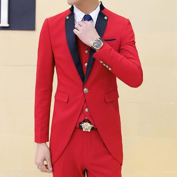 2020 новый джентльмен slim fit костюм мужской классический сплошной цвет три части наборы смокинг мода средней длины курение masculino для м, White;black
2020 новый джентльмен slim fit костюм мужской классический сплошной цвет три части наборы смокинг мода средней длины курение masculino для м, White;black