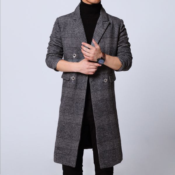 windbreaker new men's long lapels coat s-6xl men's double-breasted windbreaker casual slim cotton plaid coat, Tan;black
windbreaker new men's long lapels coat s-6xl men's double-breasted windbreaker casual slim cotton plaid coat, Tan;black