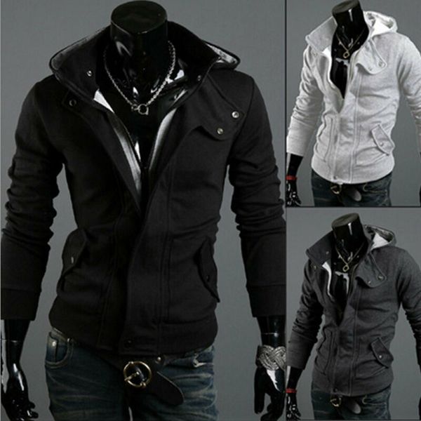 men's winter warm slim fit zipper hooded jacket casual fashion solid color long sleeve sweatshirt coat, Black;brown
men's winter warm slim fit zipper hooded jacket casual fashion solid color long sleeve sweatshirt coat, Black;brown