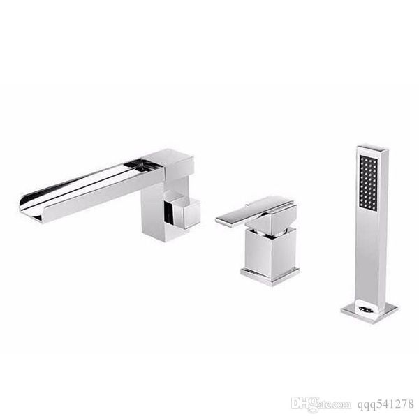 

Bathtub Faucet Bath Shower Bathroom Shower Tap Set Waterfall Bronze Bath Faucet Mixer Robinet Banheira Faucet Chrome