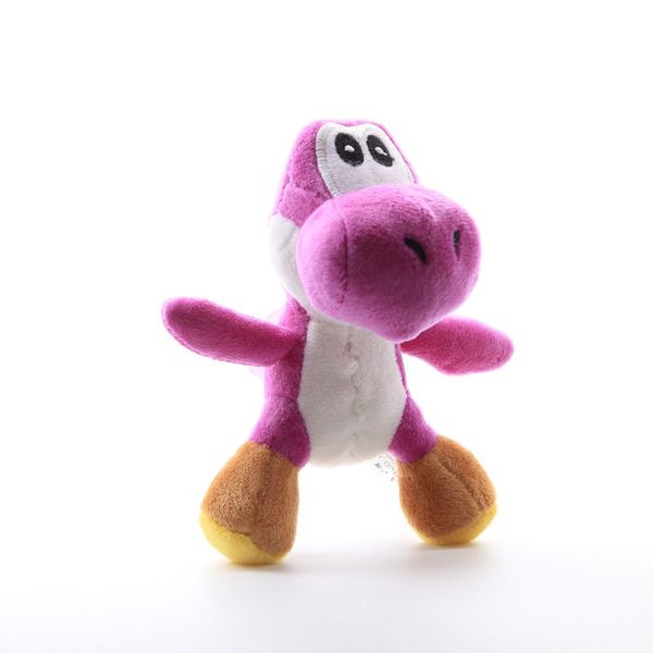 super 12cm bros yoshi stuffed plush toys with keychain pendant for children