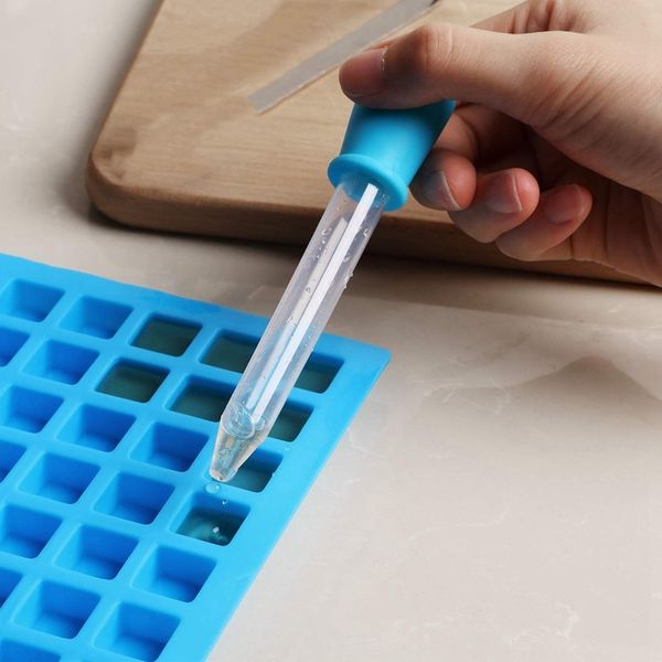 2 pc 126-cavity square silicone mold mini candy molds ice cube tray with silicone dropper clip (blue) ice cream tools
2 pc 126-cavity square silicone mold mini candy molds ice cube tray with silicone dropper clip (blue) ice cream tools
