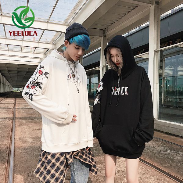 2019 dropshipping new peony flower print hooded sweatshirt men and women loose high street retro hip hop wild couple, Black
2019 dropshipping new peony flower print hooded sweatshirt men and women loose high street retro hip hop wild couple, Black