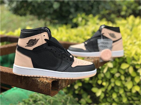 2019 горячая распродажа высокая og 1 черный малиновый оттенок мужская баскетбольная обувь гипер розовый белый черный 555088-081 спортивная о