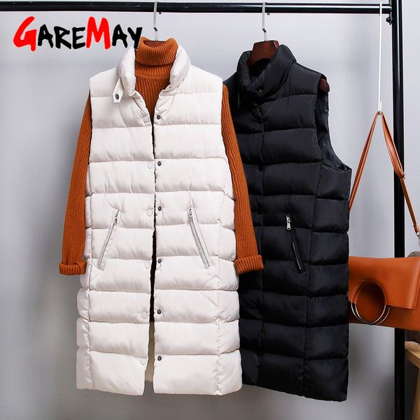 garemay2019 autumn winter cotton vest women ladies casual waistcoat female sleeveless long vest jacket slim fit warm simple coat, Black;white
garemay2019 autumn winter cotton vest women ladies casual waistcoat female sleeveless long vest jacket slim fit warm simple coat, Black;white