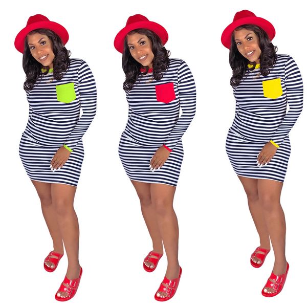 African Clothing for Women Fashion Stripe T Shirt Dresses 3 Colors Long Sleeve Crewneck Hip Wrap Bodycon Dress
African Clothing for Women Fashion Stripe T Shirt Dresses 3 Colors Long Sleeve Crewneck Hip Wrap Bodycon Dress