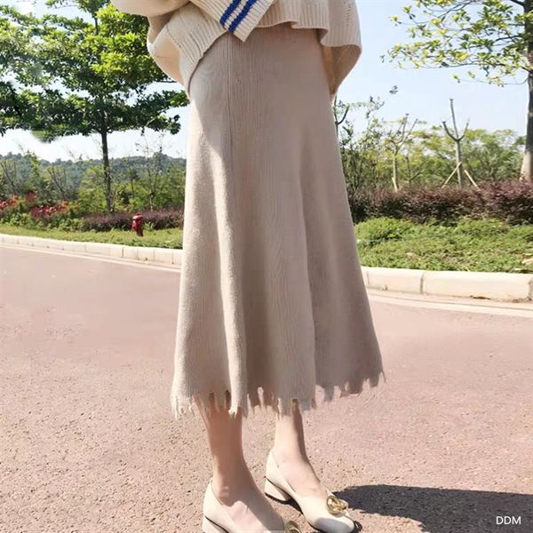 aifeiyiyi autumn winter slim high waist a-line skirt women fashion knitted skirt casual ribbed mid-long ripped beard, Black
aifeiyiyi autumn winter slim high waist a-line skirt women fashion knitted skirt casual ribbed mid-long ripped beard, Black