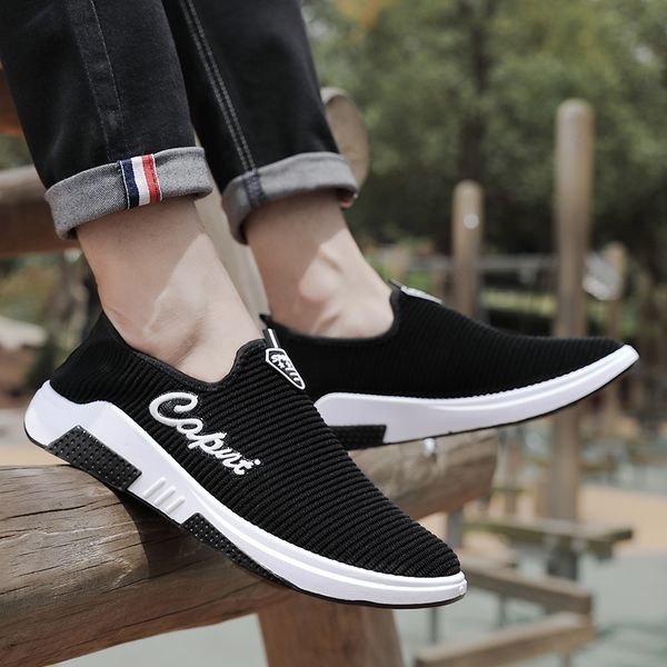 casual shoes for men fashion comfortable non-slip sneakers trend outdoor brand breathable air mesh loafers shoes high quatily, Black
casual shoes for men fashion comfortable non-slip sneakers trend outdoor brand breathable air mesh loafers shoes high quatily, Black