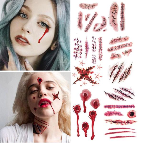 temporary tattoo sticker waterproof instant stitched wound scary scars convenient tattoo sticker for halloween decor new
temporary tattoo sticker waterproof instant stitched wound scary scars convenient tattoo sticker for halloween decor new