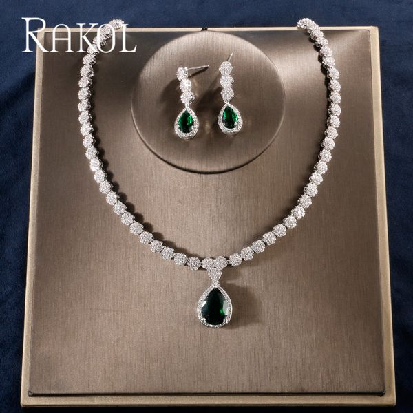 rakol luxury cubic zirconia water drop jewelry sets for elegant brides women wedding party dinner dress rs72566, Silver
rakol luxury cubic zirconia water drop jewelry sets for elegant brides women wedding party dinner dress rs72566, Silver