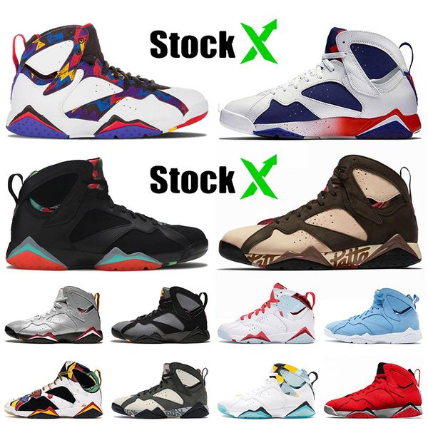 Лучшие качества Mens Basketball обувь Jumpman Stock х 7 7s свитер Тинкер Альтернативные BARCELONA НОЧИ Патта Мужская мода Кроссовки спортивные тапки
Лучшие качества Mens Basketball обувь Jumpman Stock х 7 7s свитер Тинкер Альтернативные BARCELONA НОЧИ Патта Мужская мода Кроссовки спортивные тапки