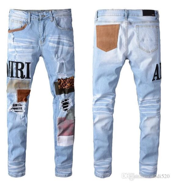 kanye 20ss men jeans amiri brand jeans mens casual hole shorts washed old patch pants embroidery denim pants feet pants, Blue
kanye 20ss men jeans amiri brand jeans mens casual hole shorts washed old patch pants embroidery denim pants feet pants, Blue