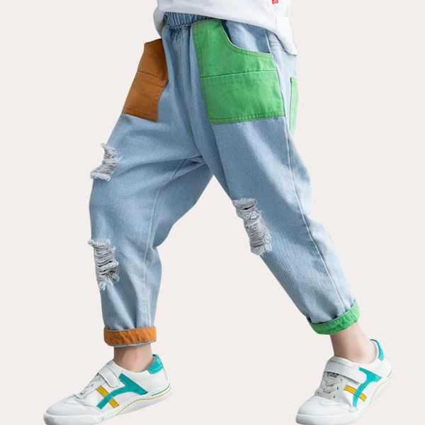 jeans for boys big hole kids ripped jeans boys casual style kid's patchwork children's clothes for 6 8 10 12 14, Blue
jeans for boys big hole kids ripped jeans boys casual style kid's patchwork children's clothes for 6 8 10 12 14, Blue