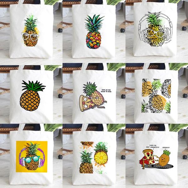 fashion white totes canvas book bag women cute pineapple music print eco reusable shopping bag travel storage students gift
fashion white totes canvas book bag women cute pineapple music print eco reusable shopping bag travel storage students gift