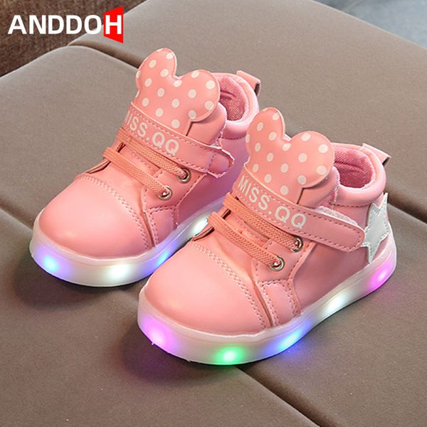 children's luminous sneakers baby girls cartoon luminous sports shoes led children lights up shoes toddler kids with light, Black;red
children's luminous sneakers baby girls cartoon luminous sports shoes led children lights up shoes toddler kids with light, Black;red