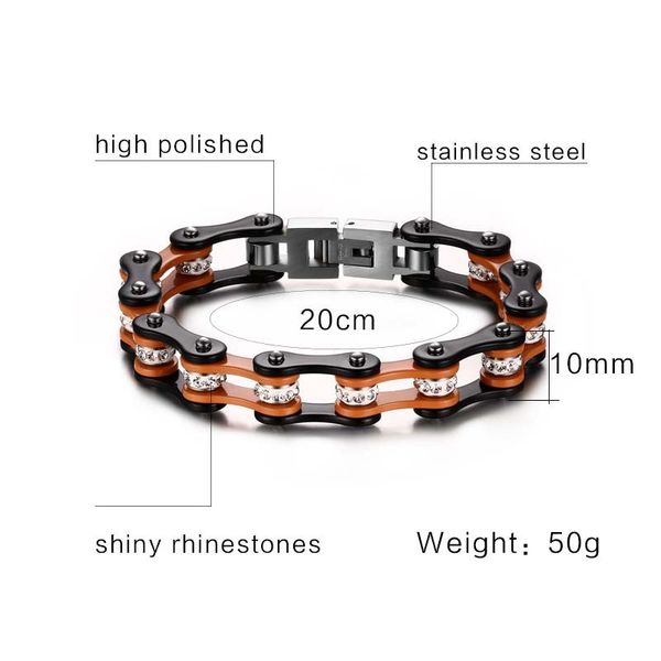 new arrival fashion jewelry most popular bracelet for women birthday gift silver orange colors good quality black steel
new arrival fashion jewelry most popular bracelet for women birthday gift silver orange colors good quality black steel