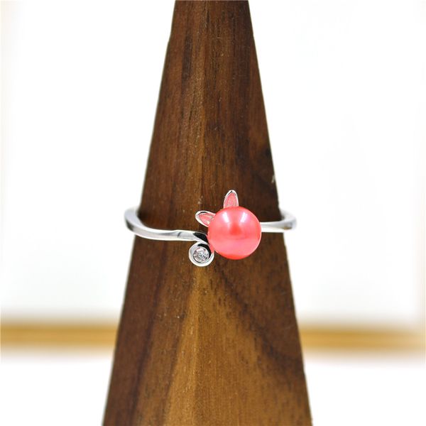 s925 lovely cat pearls ring settings sterling silver adjustable diy mounts for oyster party ps4mjz012, Slivery;crystal
s925 lovely cat pearls ring settings sterling silver adjustable diy mounts for oyster party ps4mjz012, Slivery;crystal