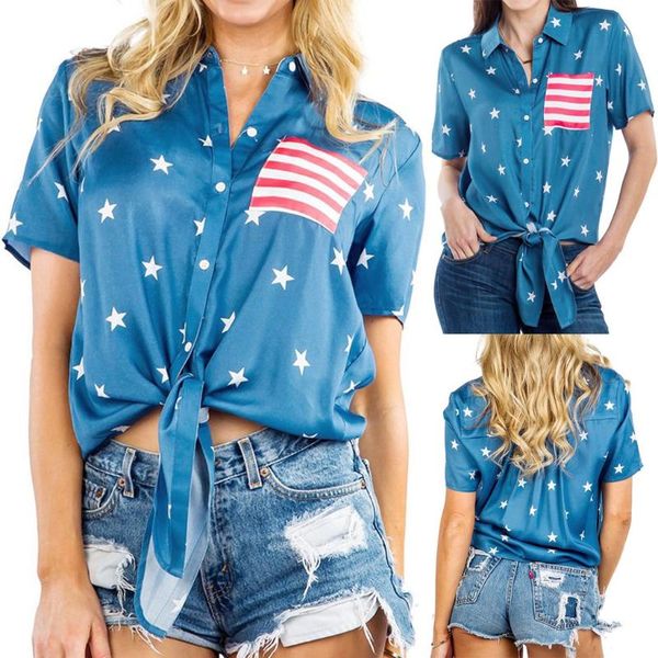 womens vest patriotic stripes american flag print blouse tie-front shirt tie summer turn down collar short sleeve clothes, White
womens vest patriotic stripes american flag print blouse tie-front shirt tie summer turn down collar short sleeve clothes, White