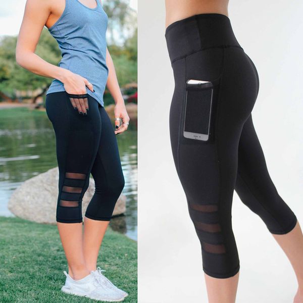 new mesh yoga pants 3/4 women sports clothing female sports wear fitness gym legging shorts compression training workout pant, White;red
new mesh yoga pants 3/4 women sports clothing female sports wear fitness gym legging shorts compression training workout pant, White;red